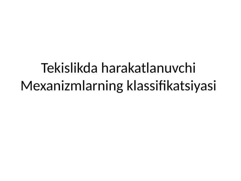 Krivoship polzunli mexanizm