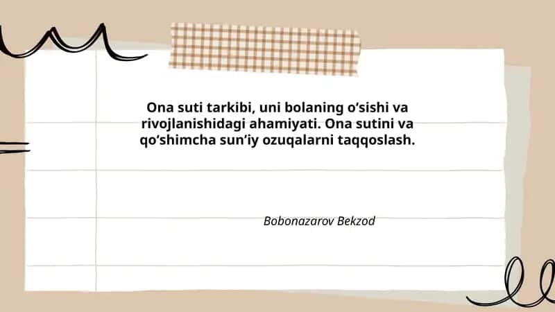 Ona suti va qo'shimcha sun'iy ozuqalar