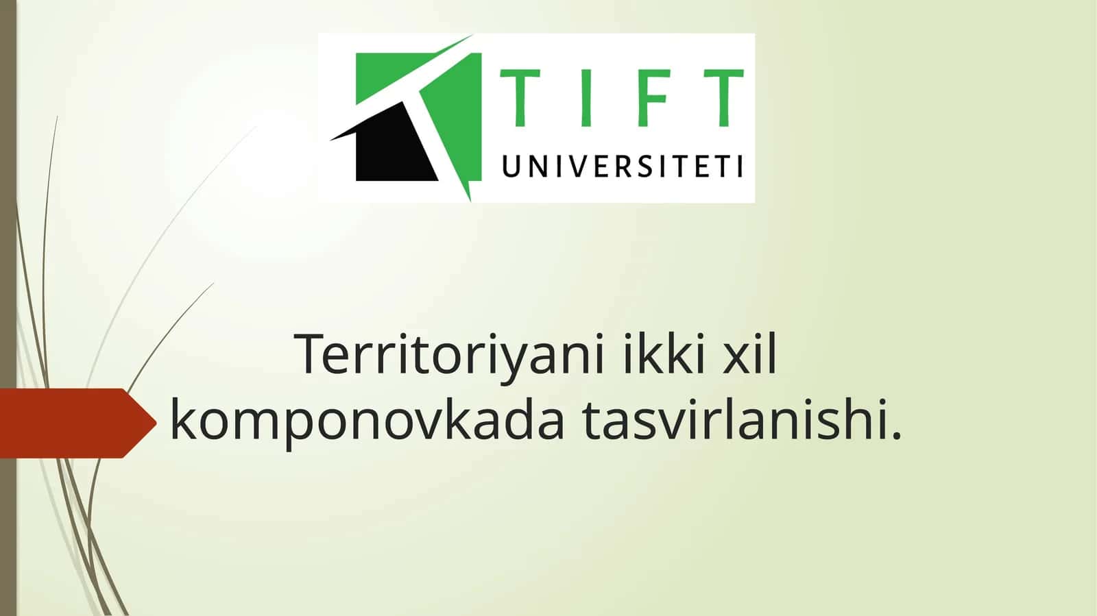 Territoriyani ikki xil komponovkada tasvirlanishi