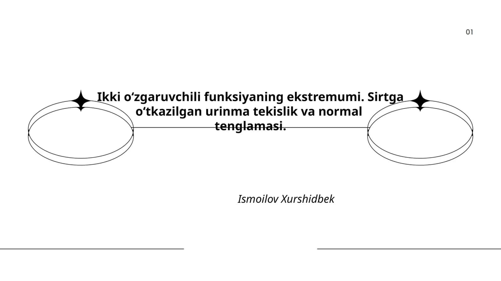 Ikki o‘zgaruvchili funksiyaning ekstremumi
