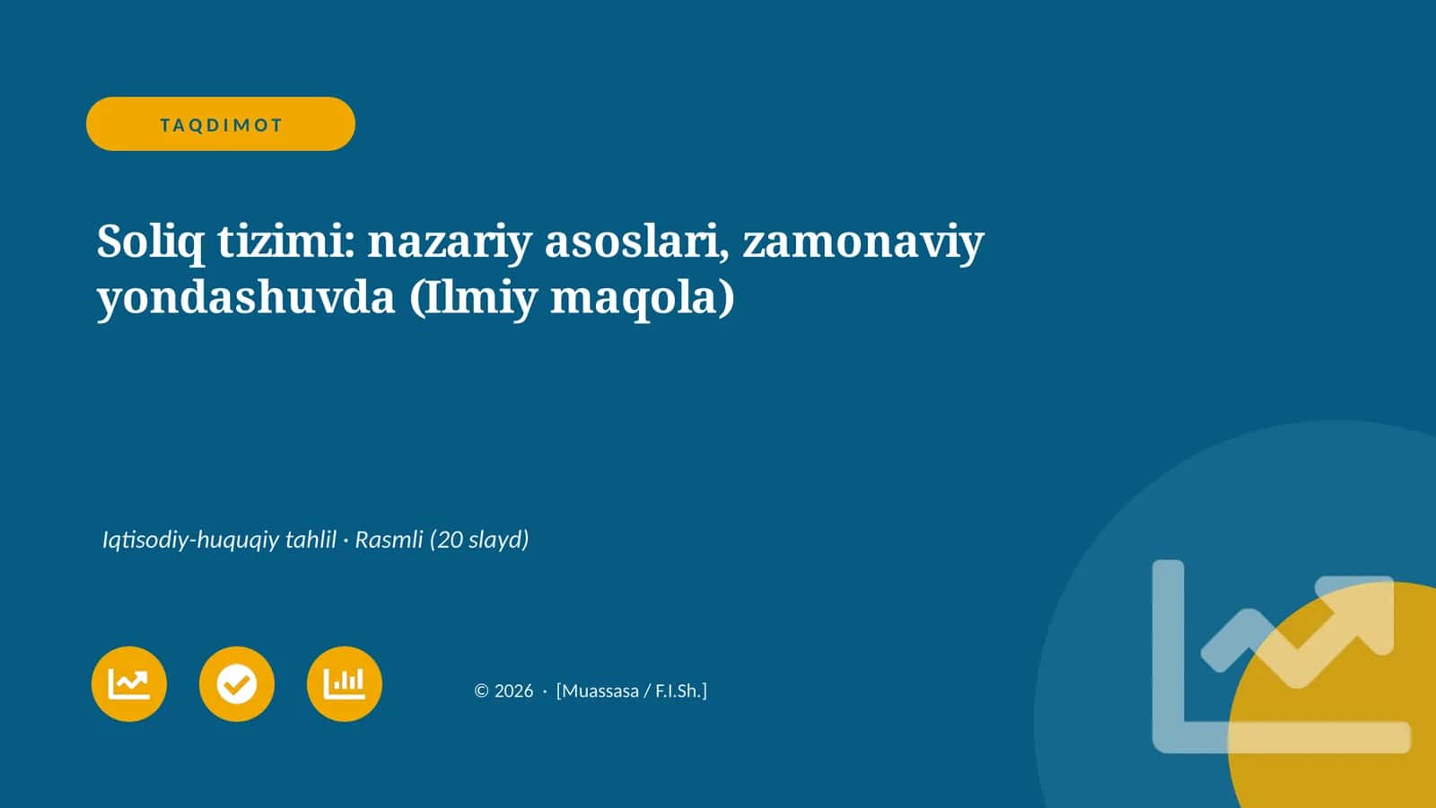 Soliq tizimi: nazariy asoslari, zamonaviy yondashuvda (Ilmiy maqola)