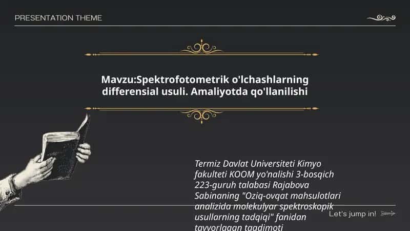 Oziq-ovqat mahsulotlari analizida molekulyar spektroskopik usullarning tadqiqi