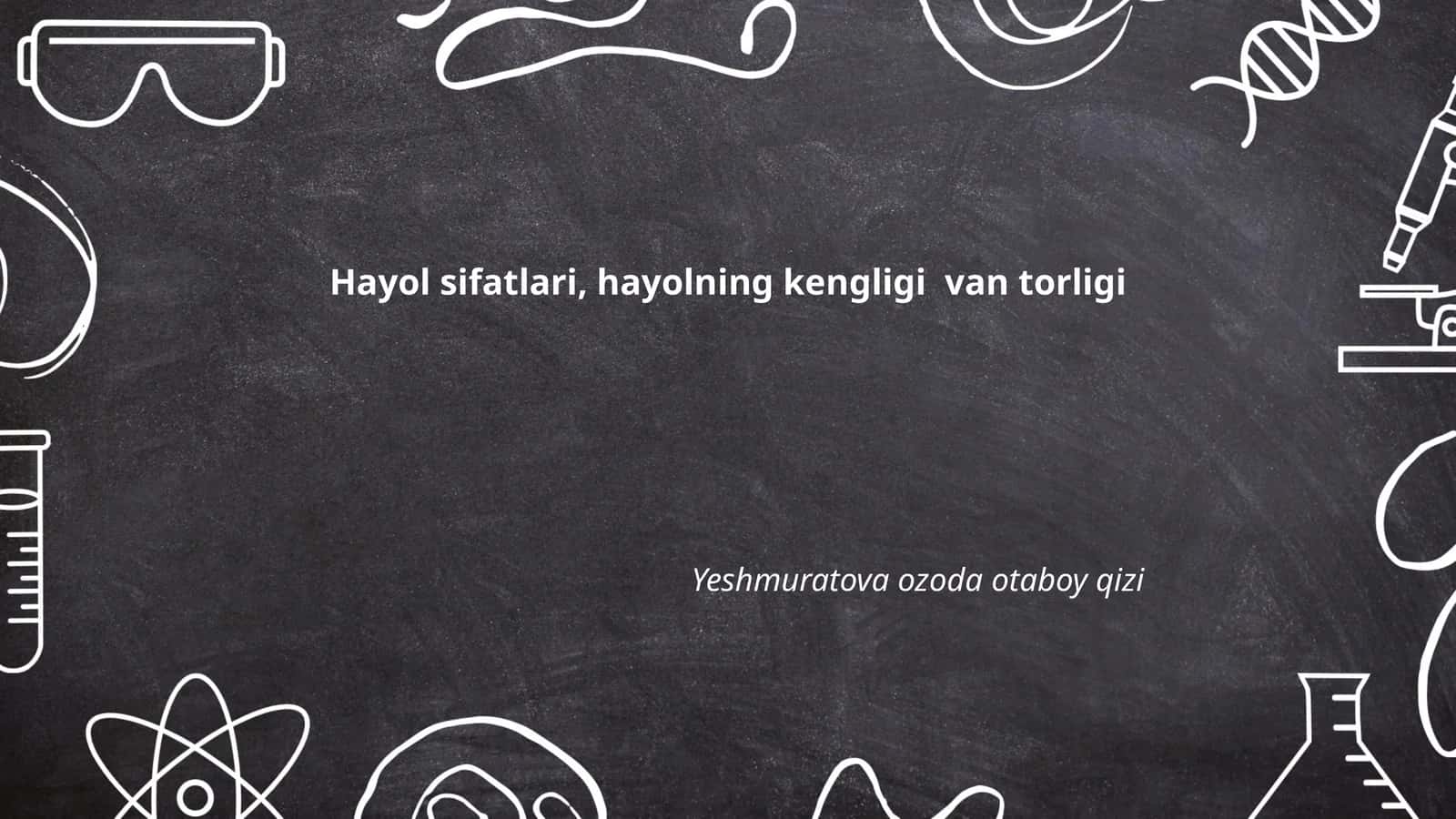 Hayolning ta'rifi va mohiyati