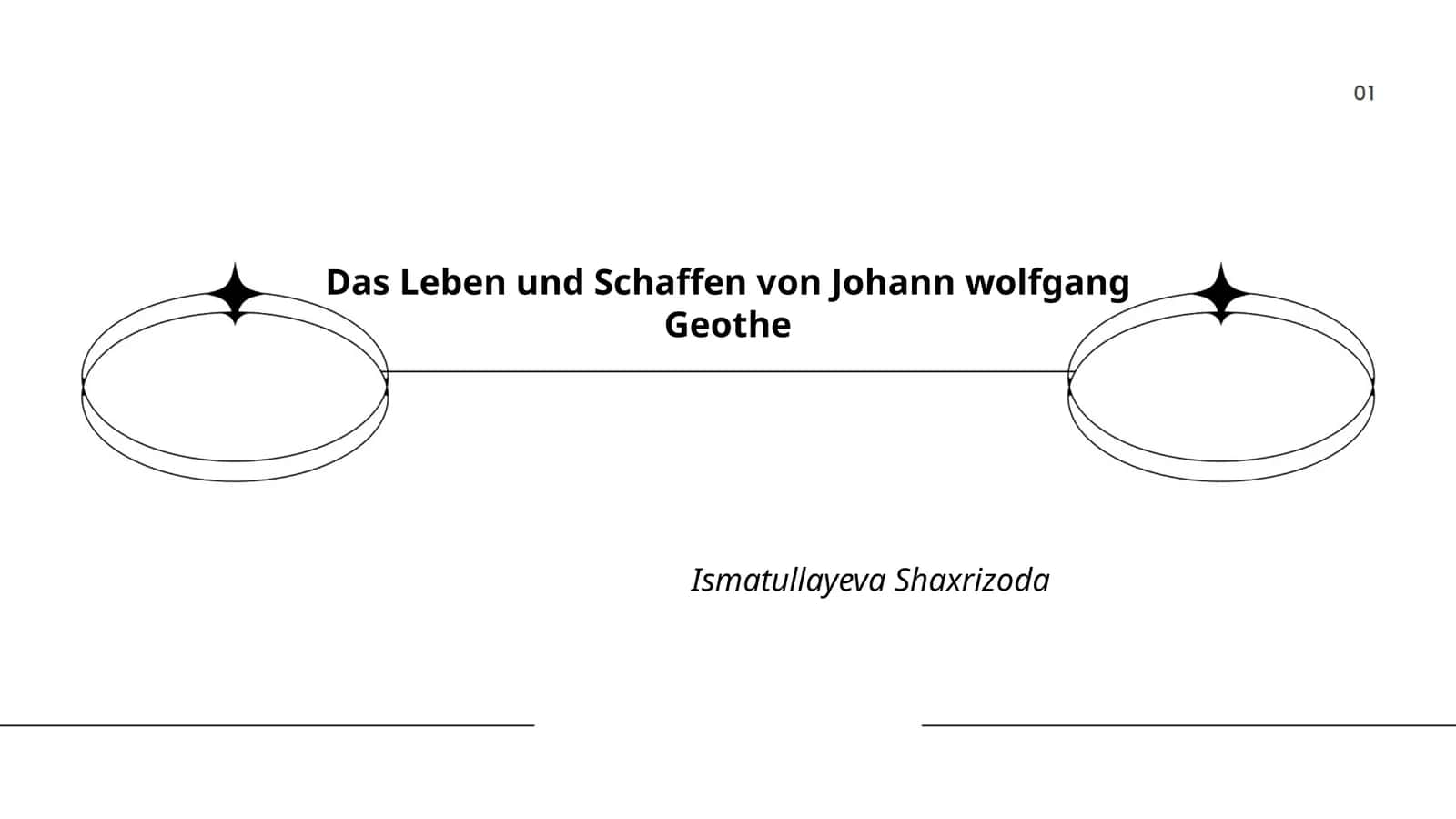 Das Leben und Schaffen von Johann wolfgang Geothe