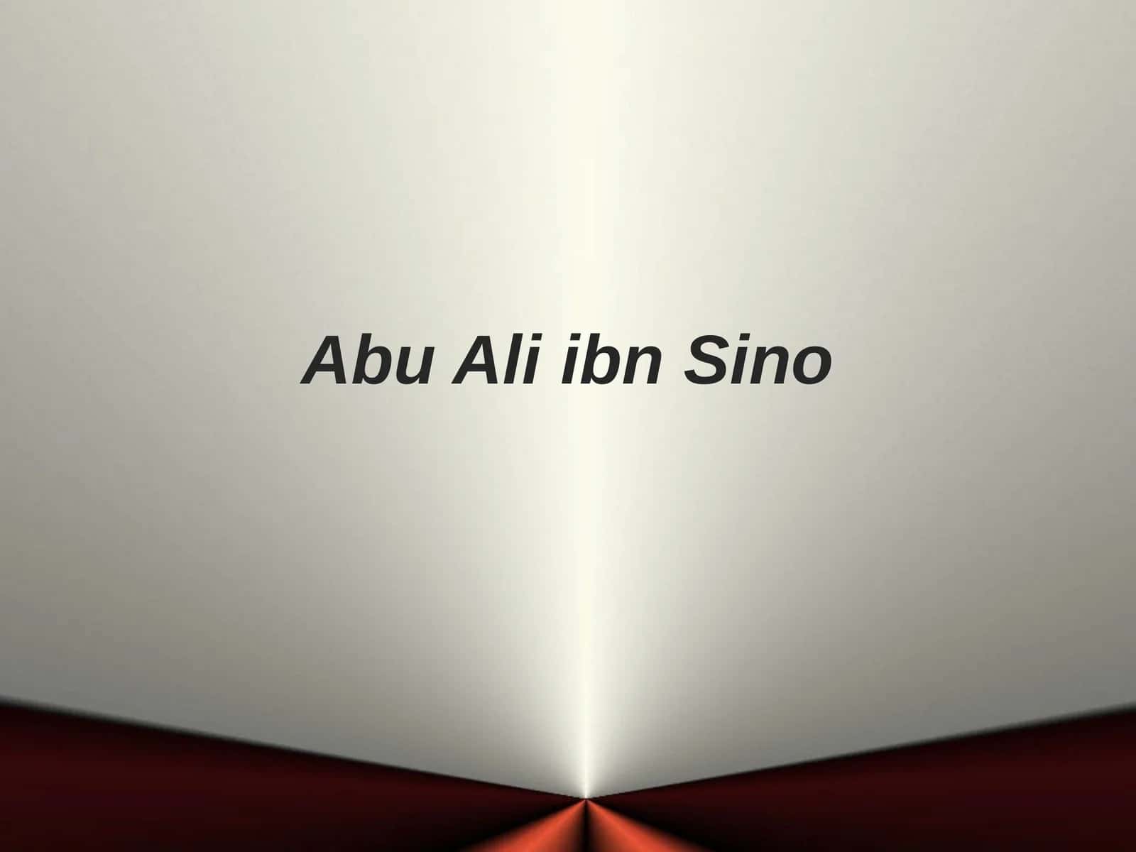 Abu Ali ibn Sino