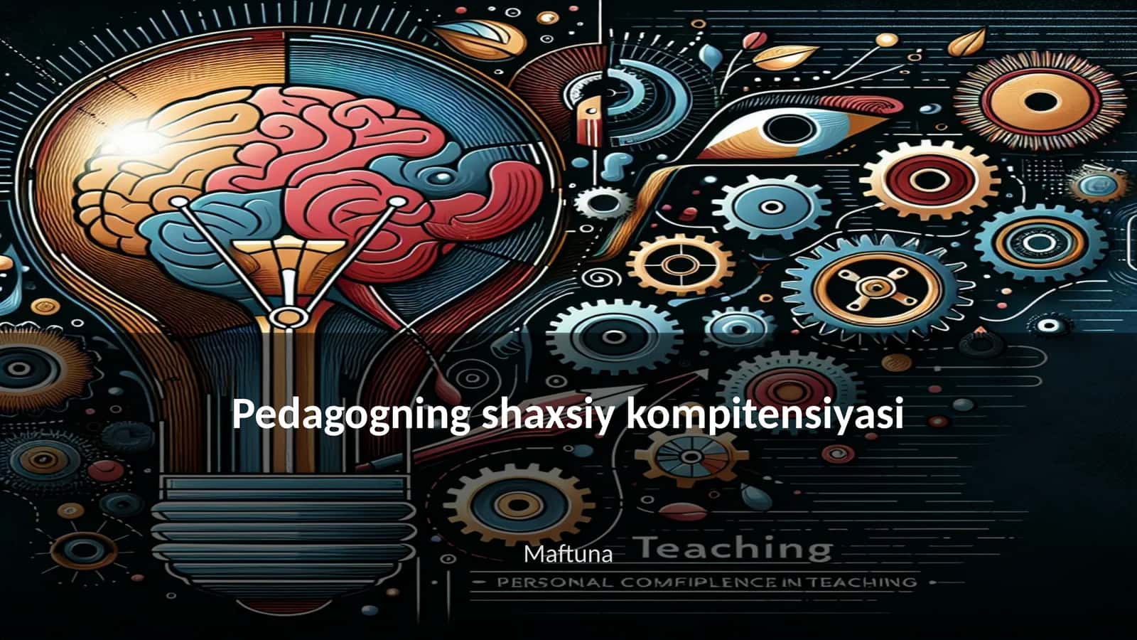 Pedagogning shaxsiy kompitensiyasi