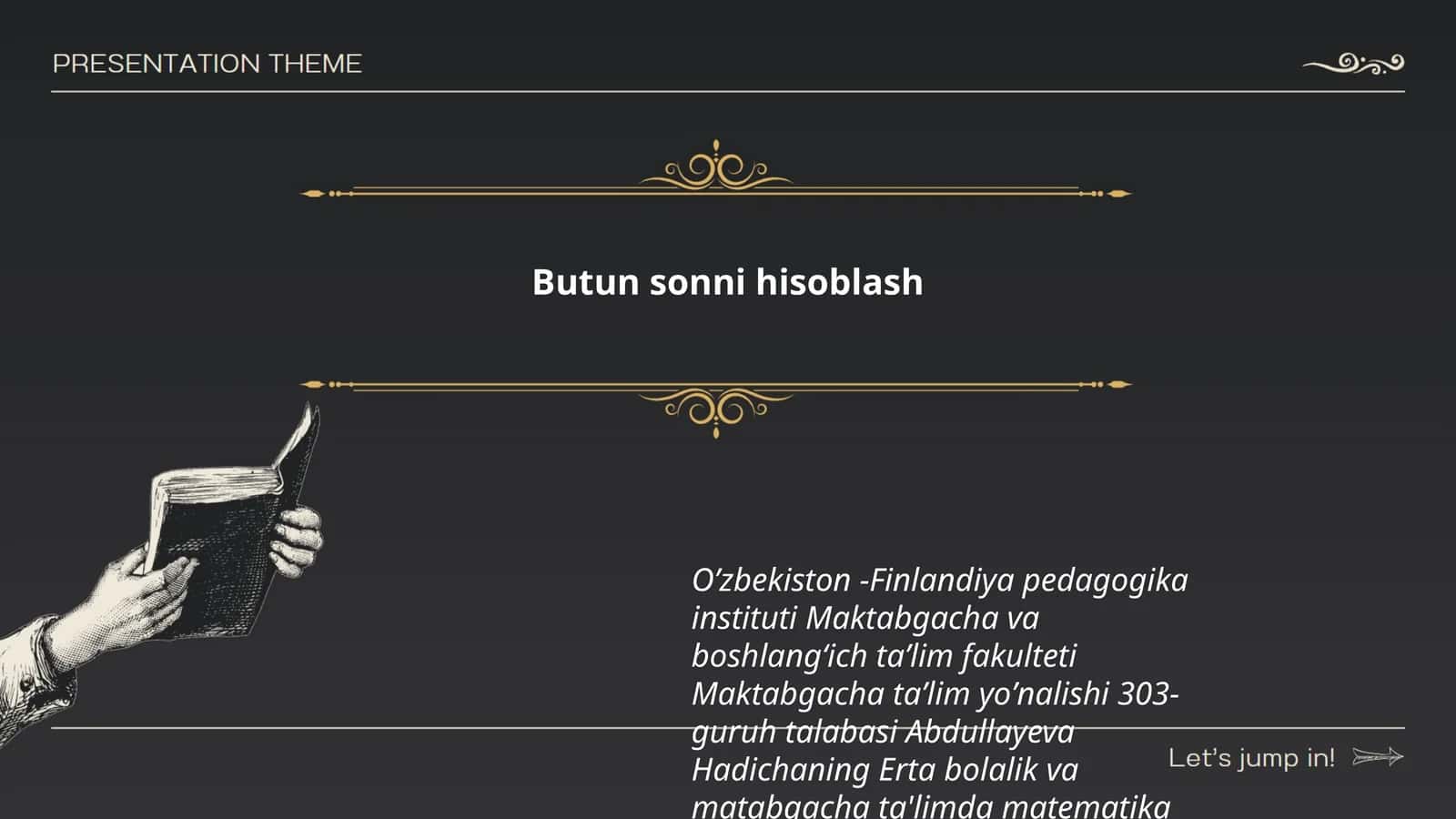Butun sonni hisoblash