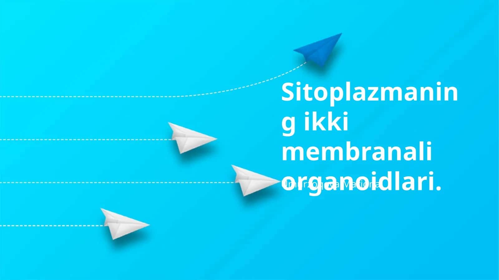 Sitoplazmaning ikki membranali organoidlari