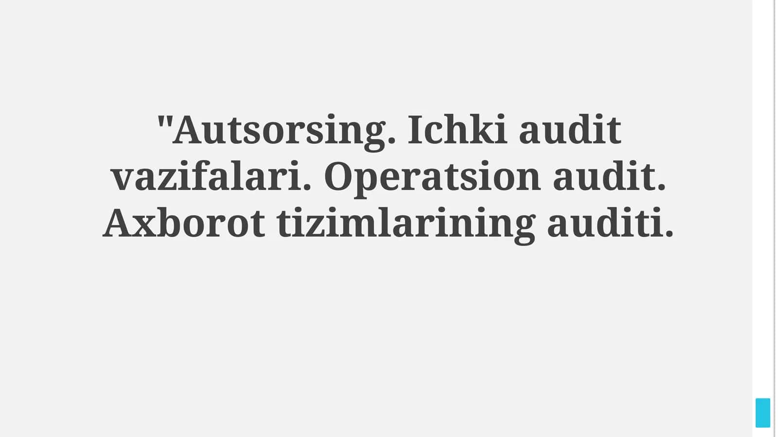 Ichki audit vazifalari
