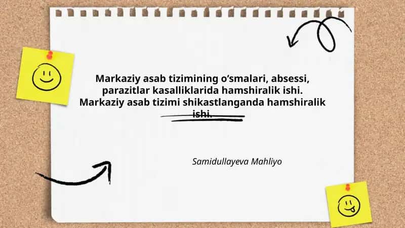 Markaziy asab tizimining o‘smalari