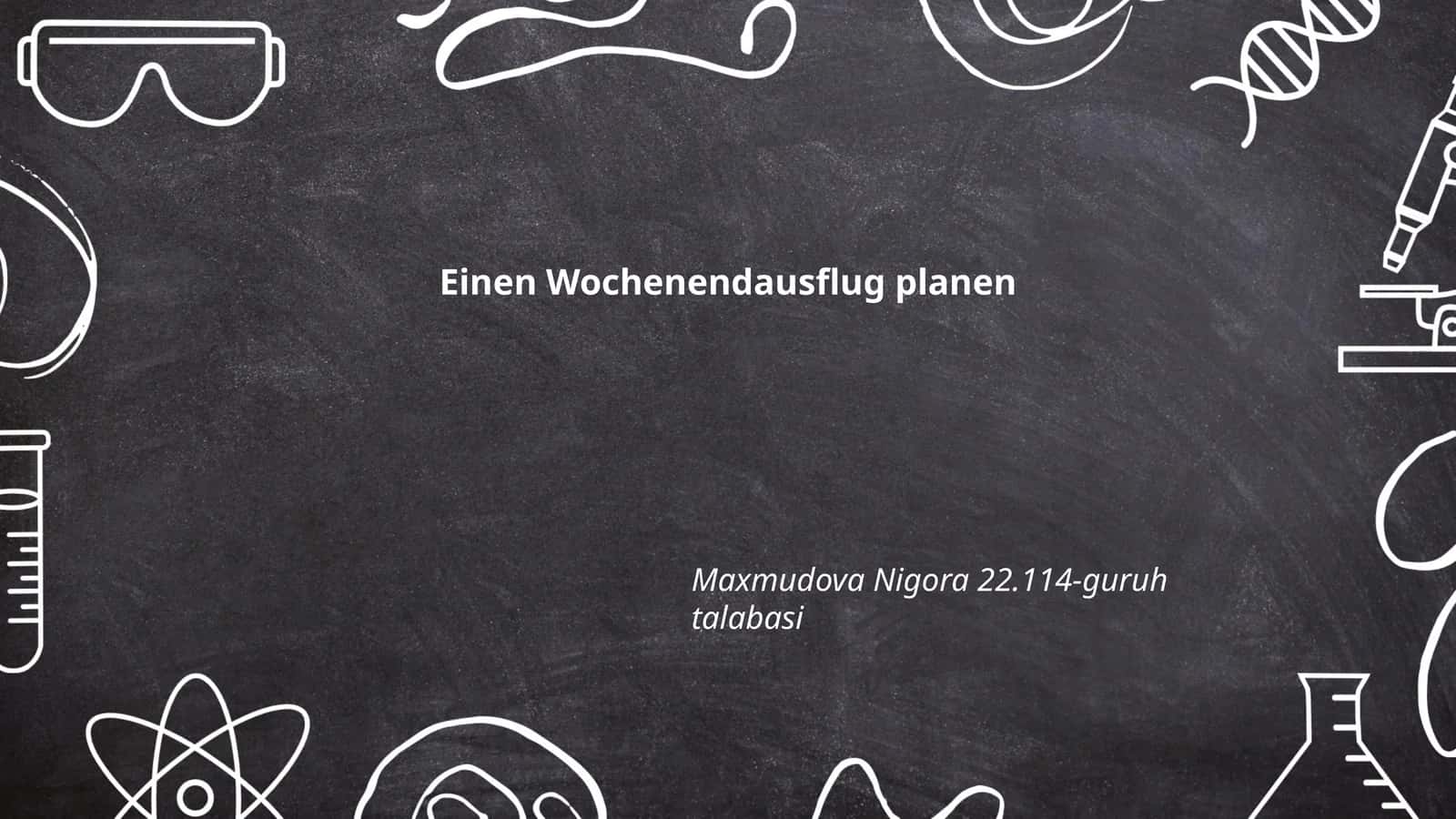 Einen Wochenendausflug planen