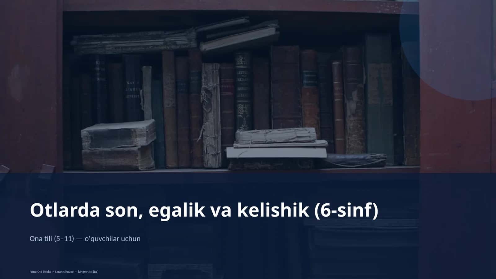 Otlarda son, egalik va kelishik (6-sinf)