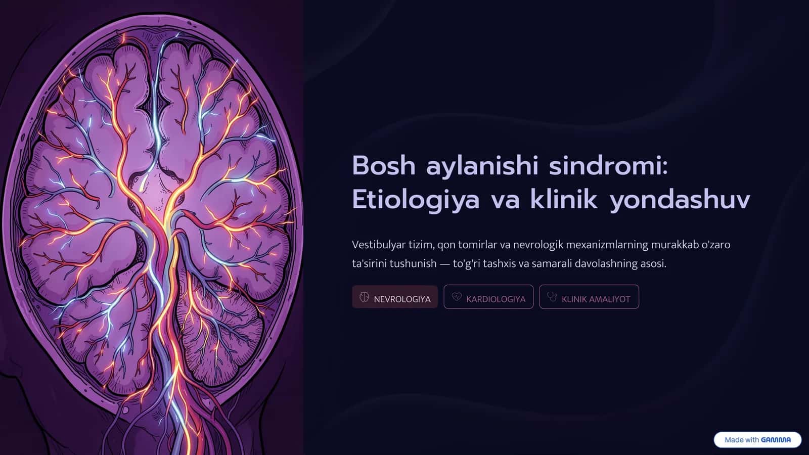 Bosh aylanishi sindromi: Etiologiya va klinik yondashuv