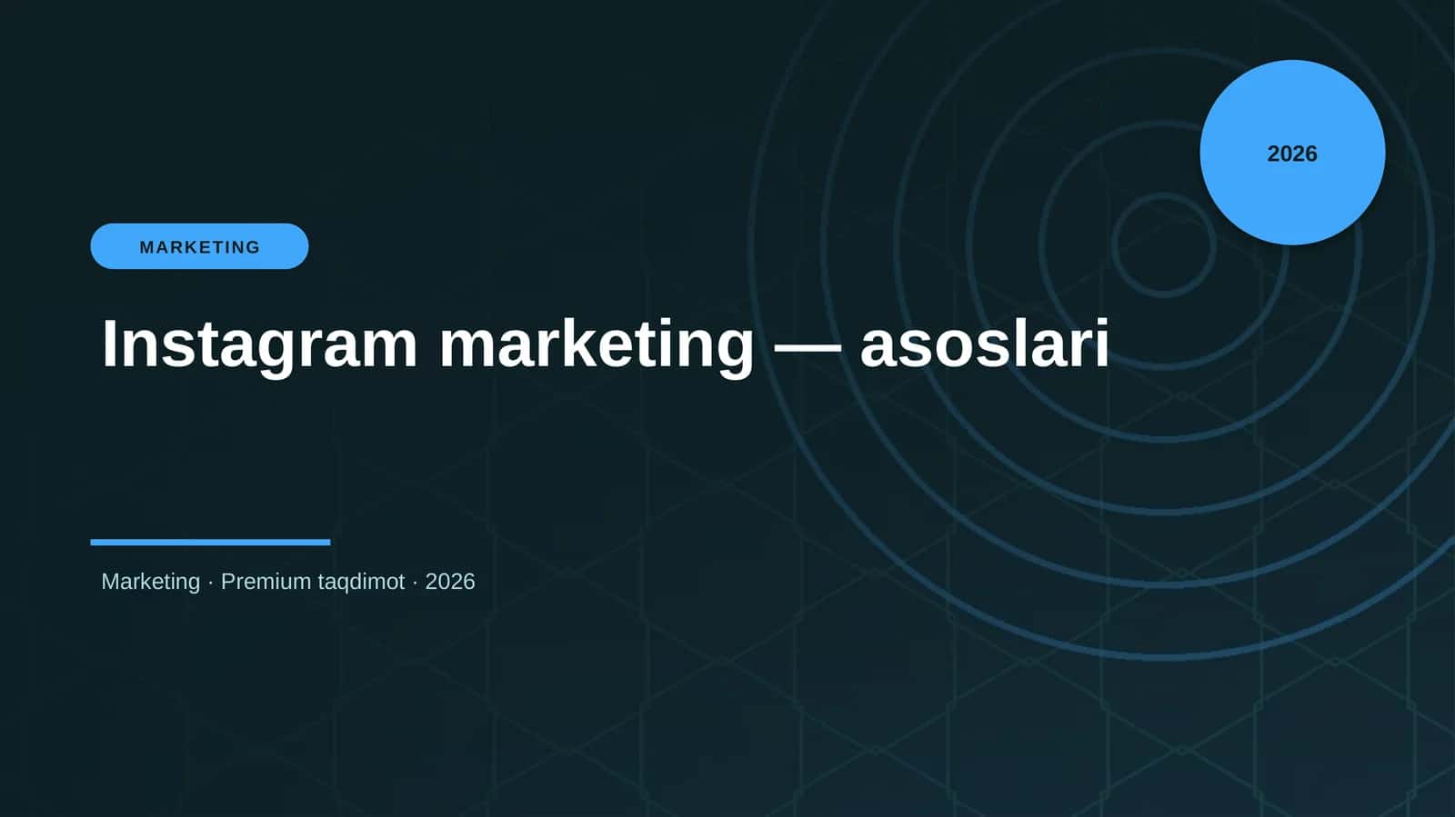 Instagram marketing — asoslari