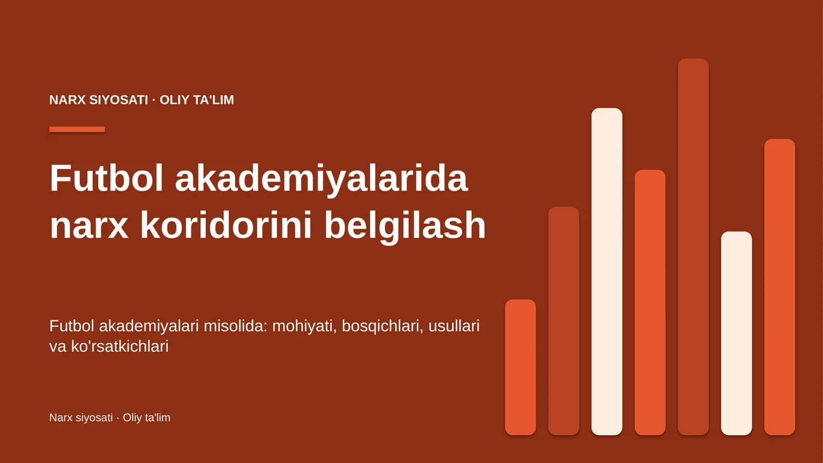 Futbol akademiyalarida narx koridorini belgilash