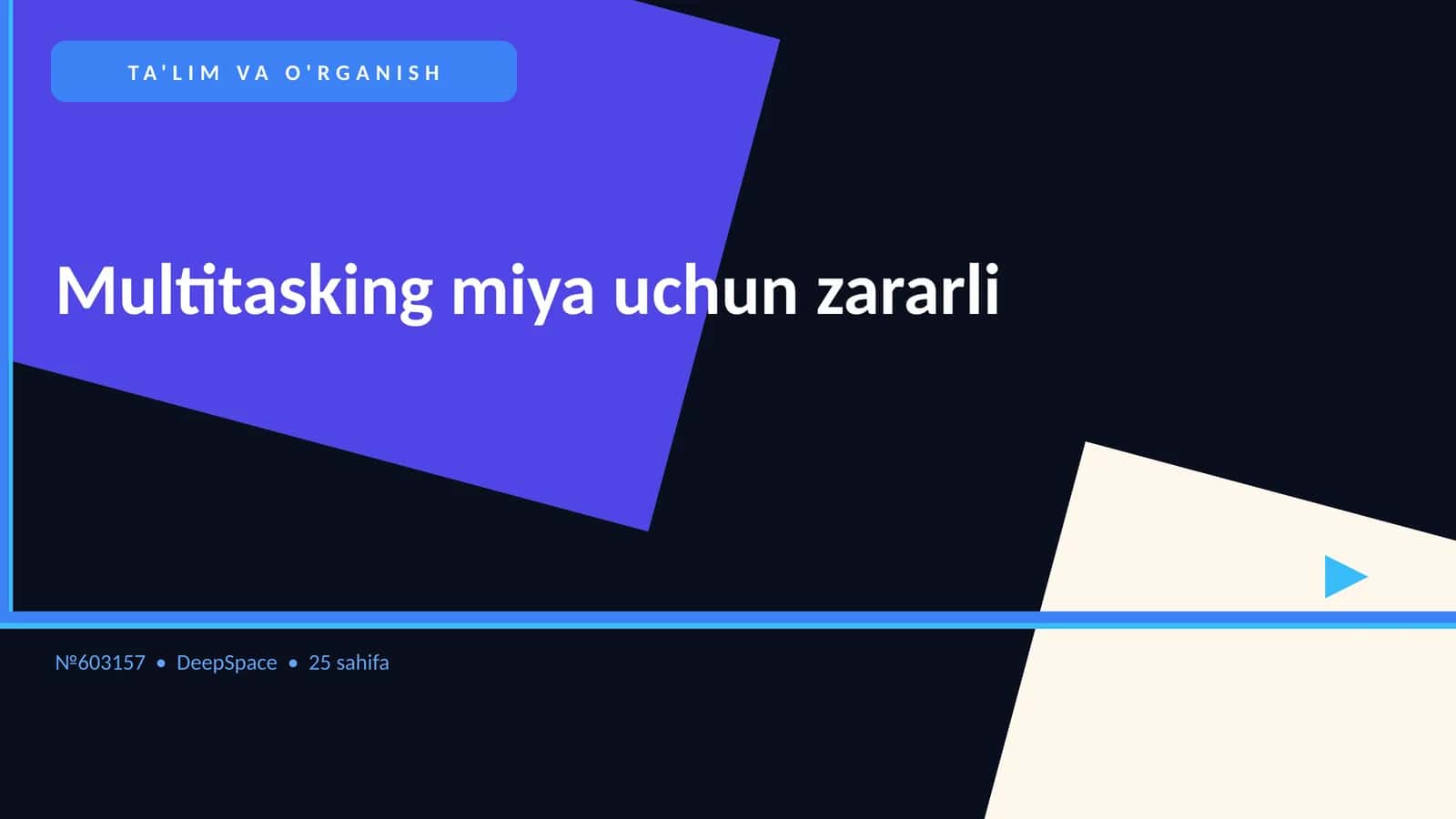 Multitasking miya uchun zararli