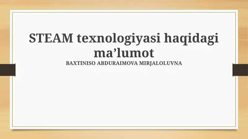 Kimyo sanoatida bug‘ texnologiyalari