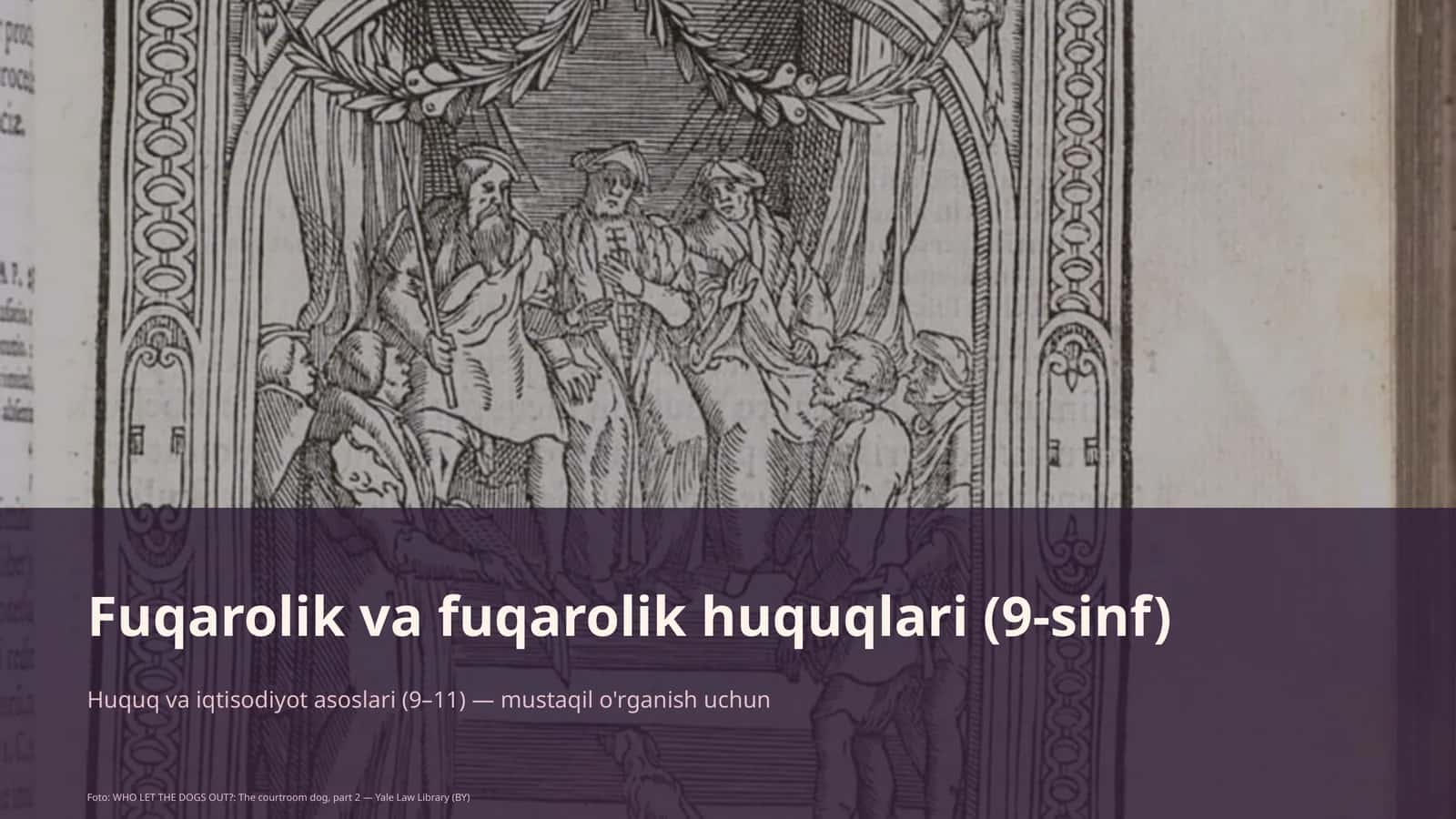 Fuqarolik va fuqarolik huquqlari (9-sinf)