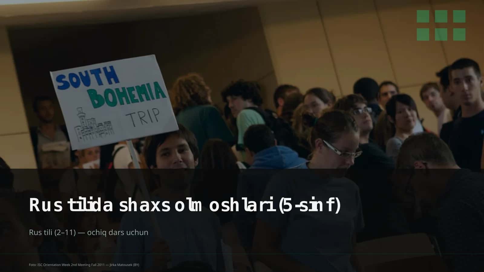Rus tilida shaxs olmoshlari (5-sinf)
