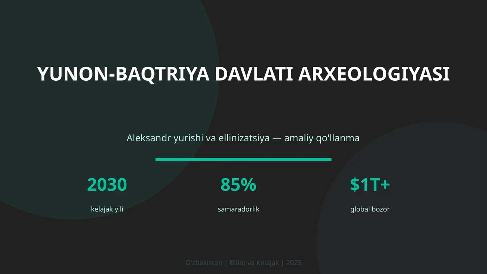 Yunon-Baqtriya Davlati Arxeologiyasi