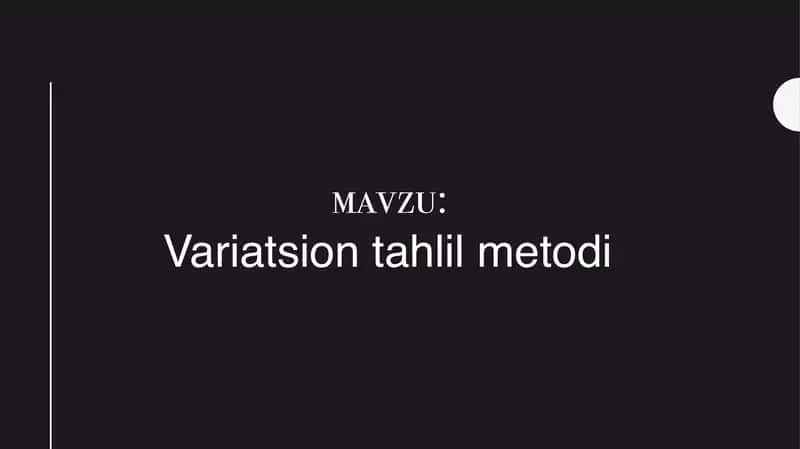Variatsion taxlil