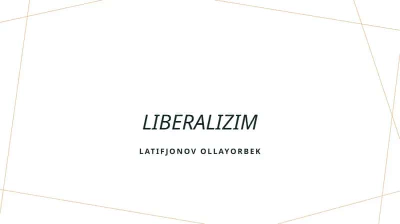 Liberalizim