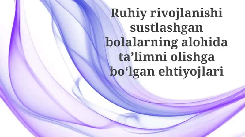 Ruhiy rivojlanish