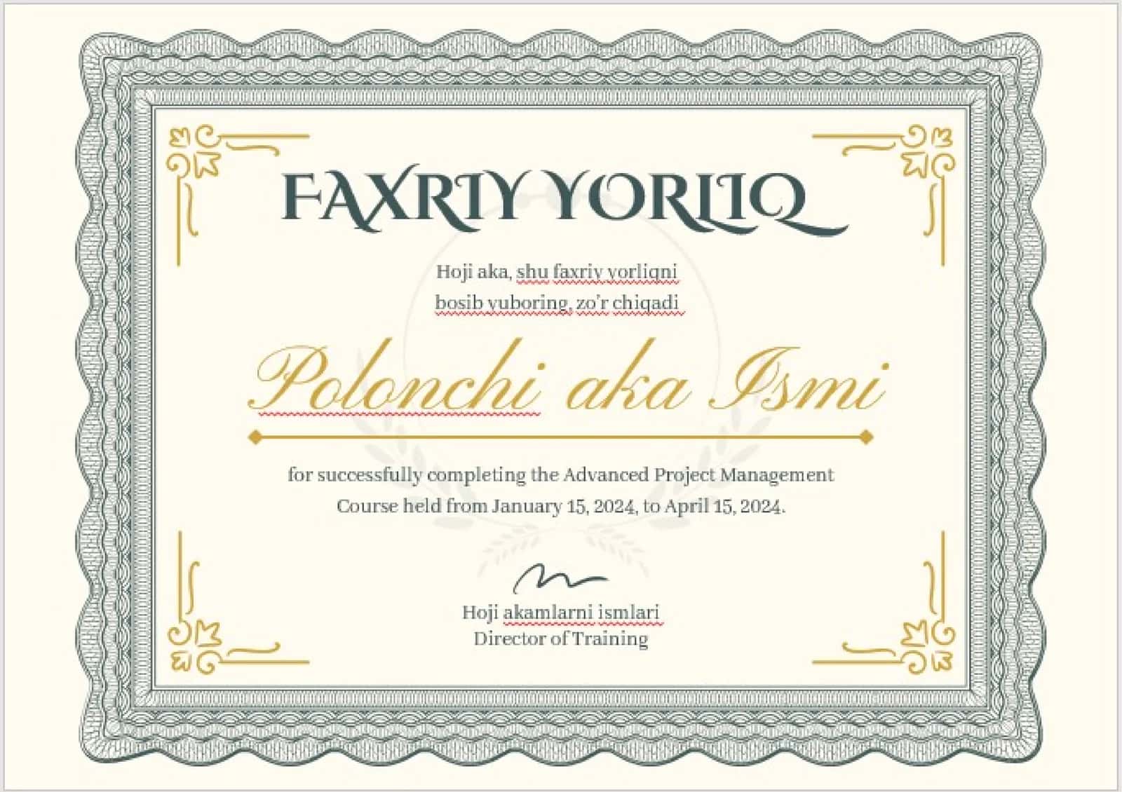 FAXRIY YORLIQ