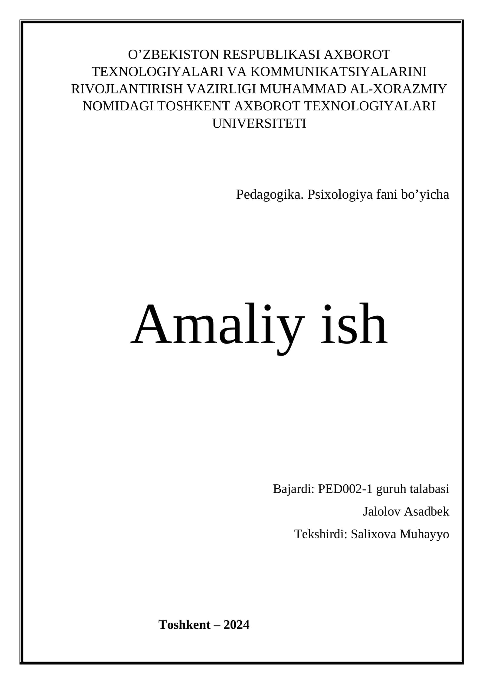PEDAGOGIKA FANI BO'YICHA JAMIYAT TARAKKIYOTI