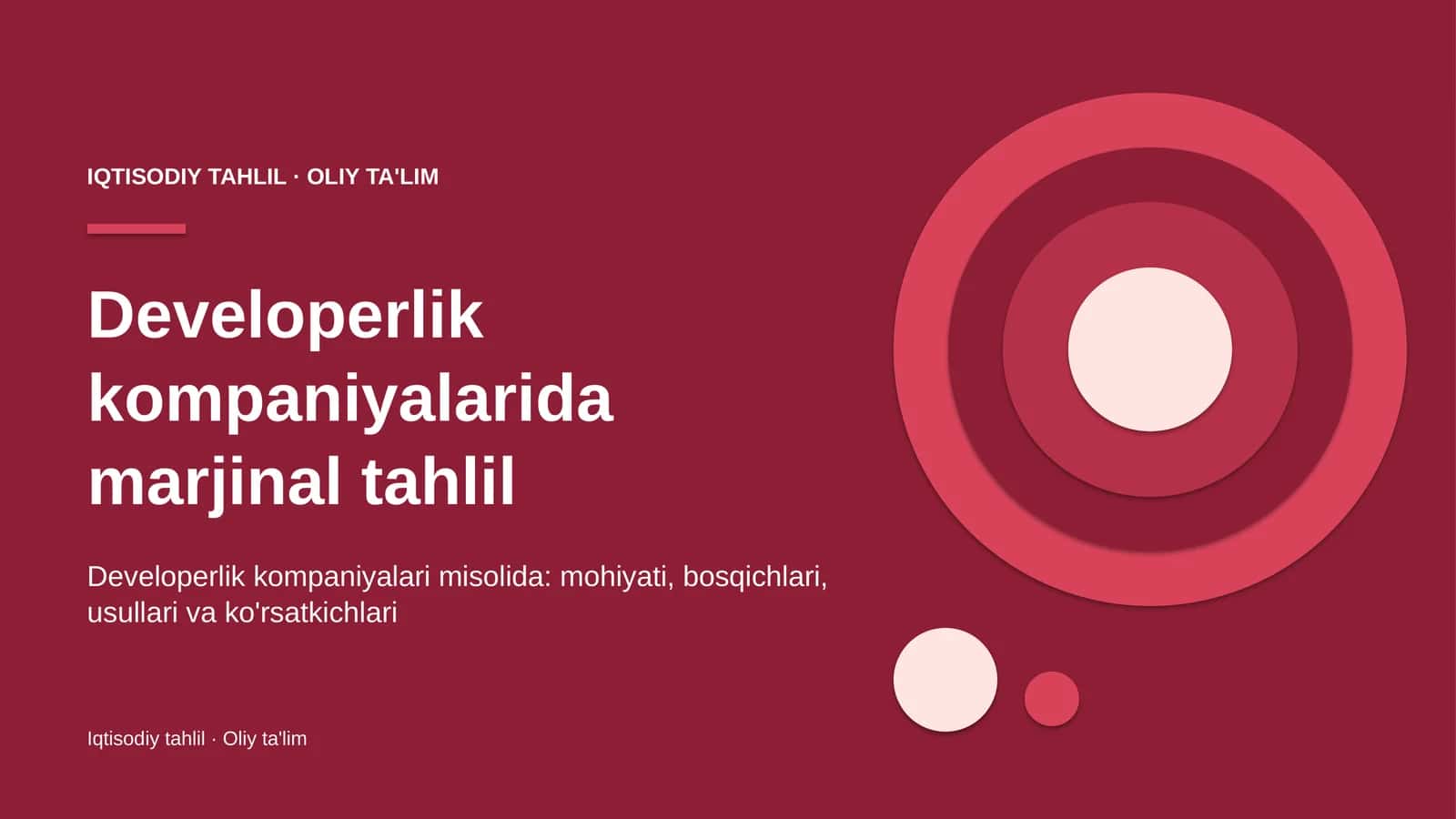 developerlik kompaniyalarida marjinal tahlil 5661
