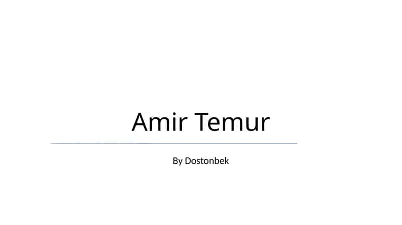 Amir Temur
