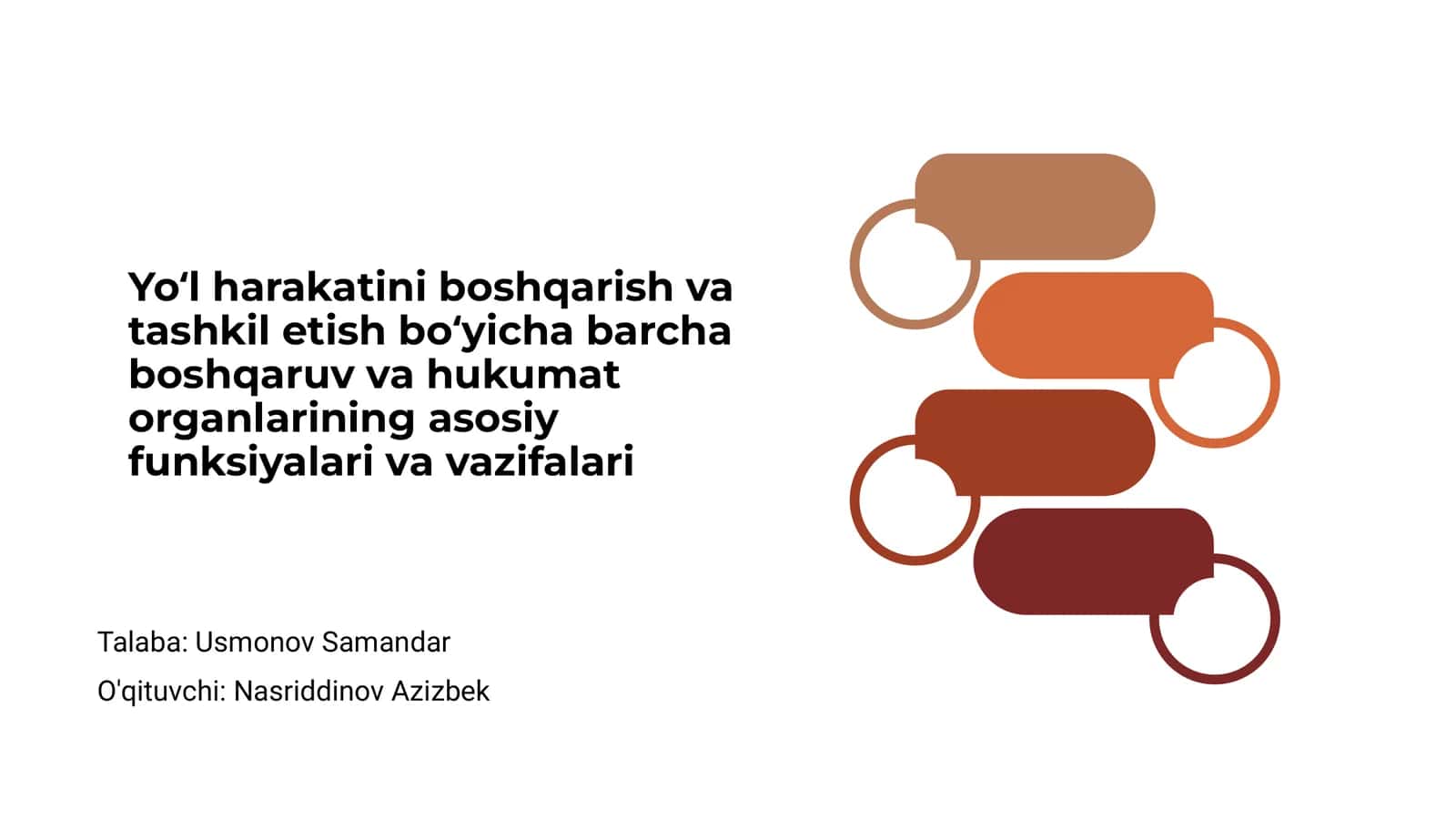 Yoʻl harakatini boshqarish va tashkil etish