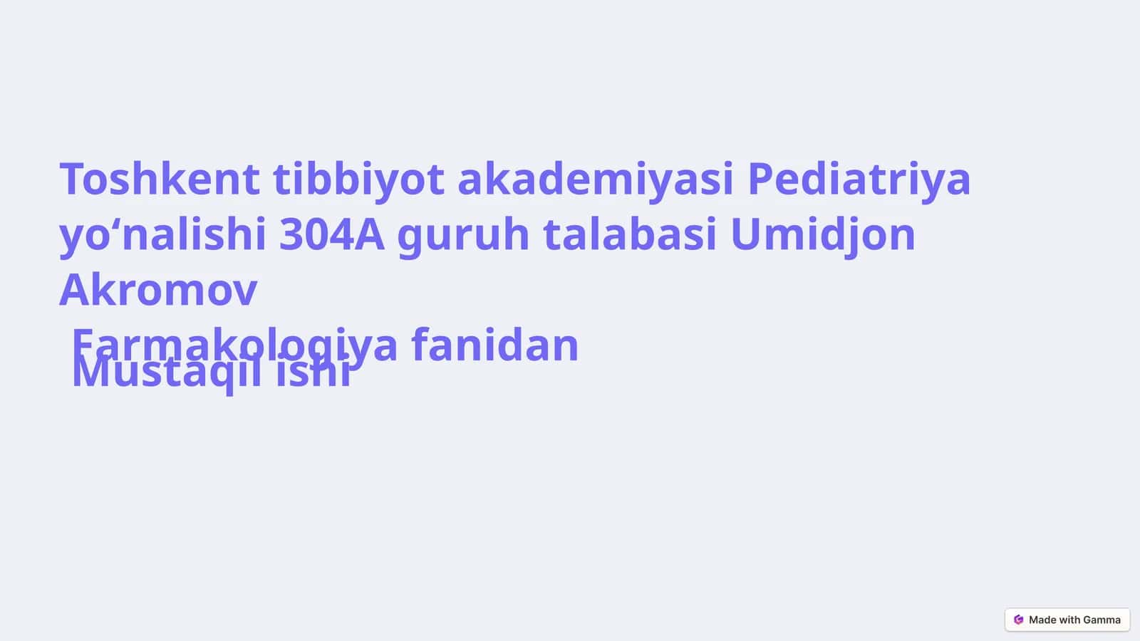 Narkomaniya Va Uning Asoratlari
