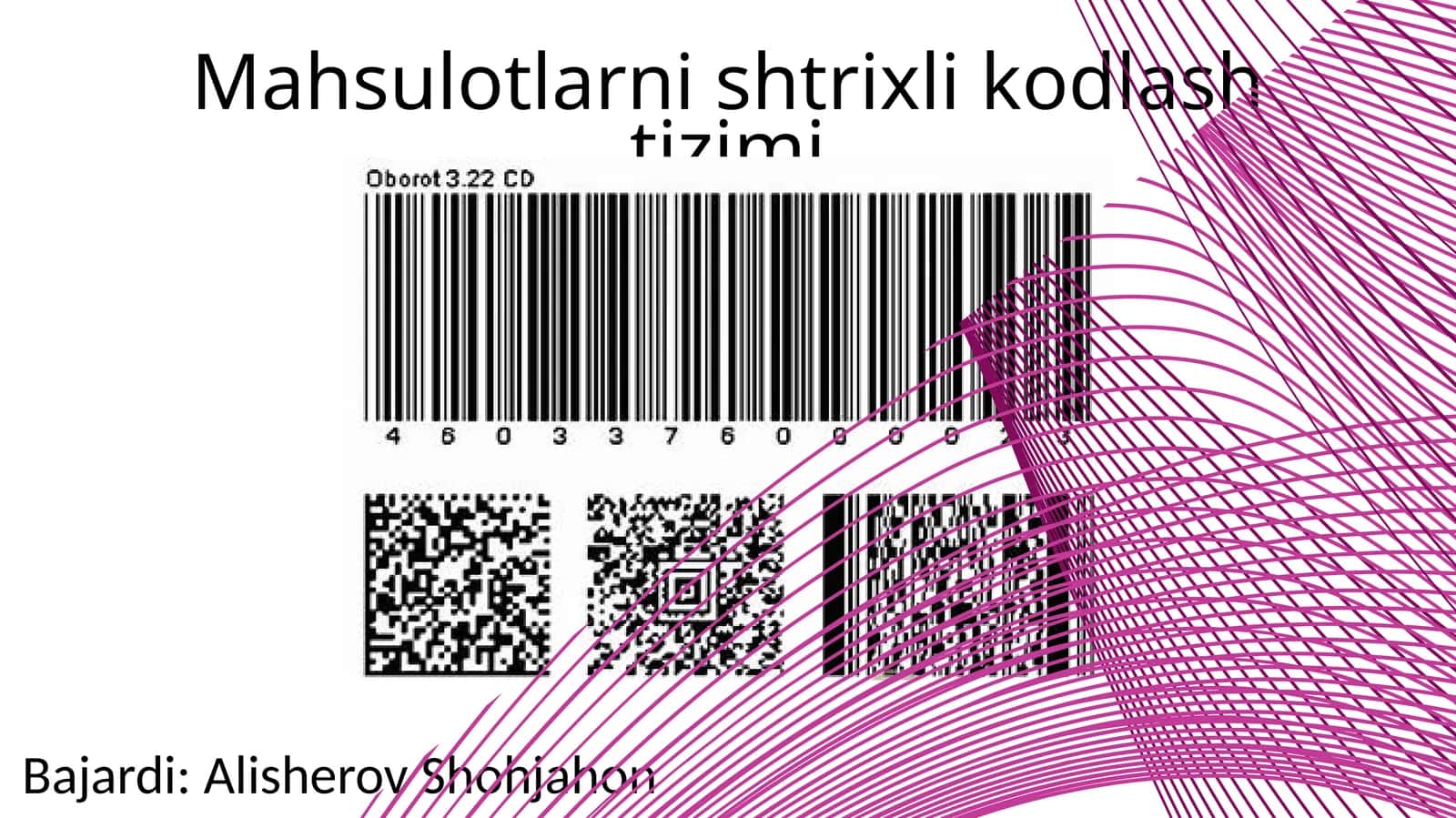 Mahsulotlarni shtrixli kodlash tizimi
