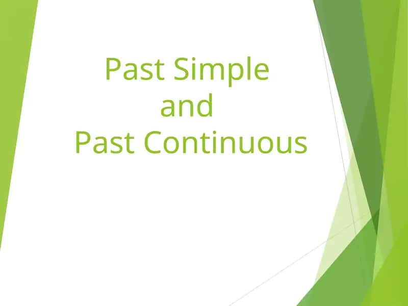 Past Simple and Past Continuous