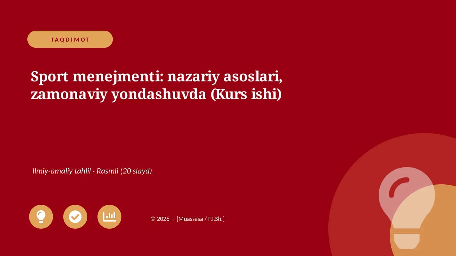 Sport menejmenti: nazariy asoslari, zamonaviy yondashuvda (Kurs ishi)