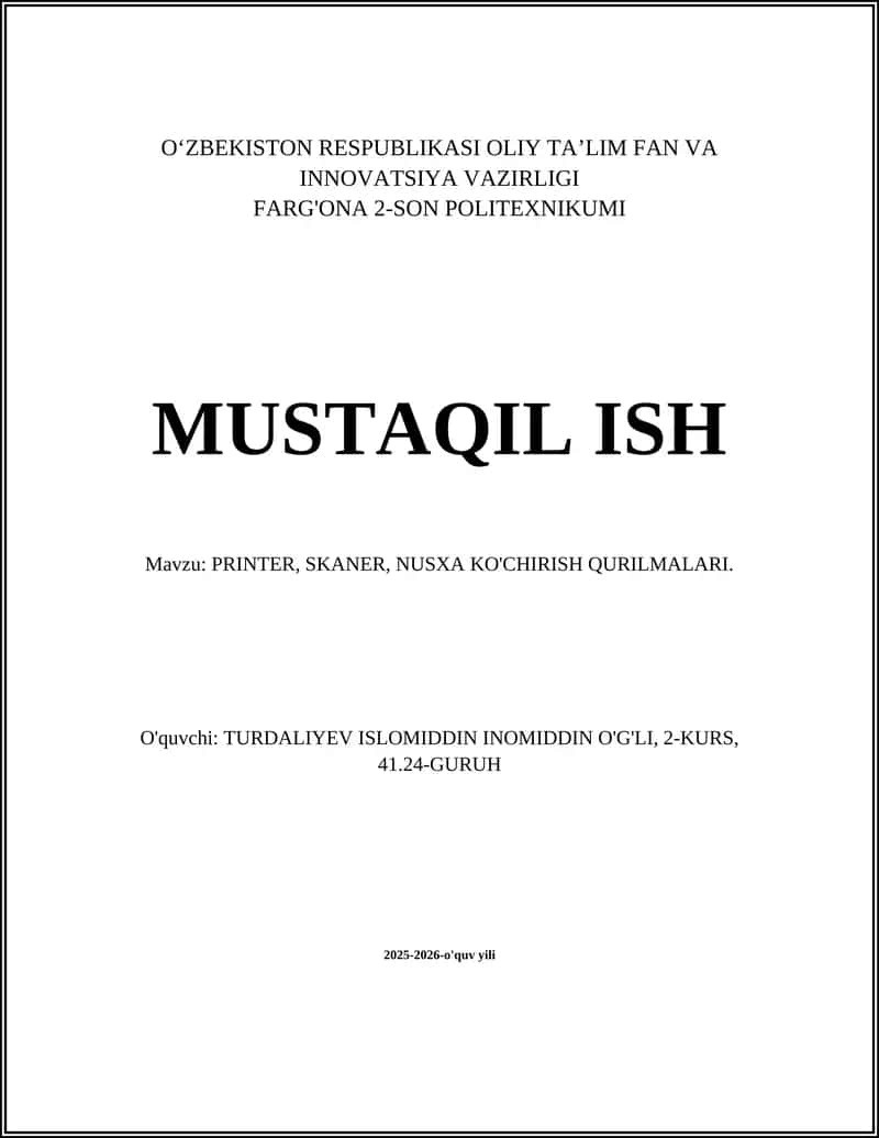 Printer, Skaner, Nusxa ko'chirish qurilmalari