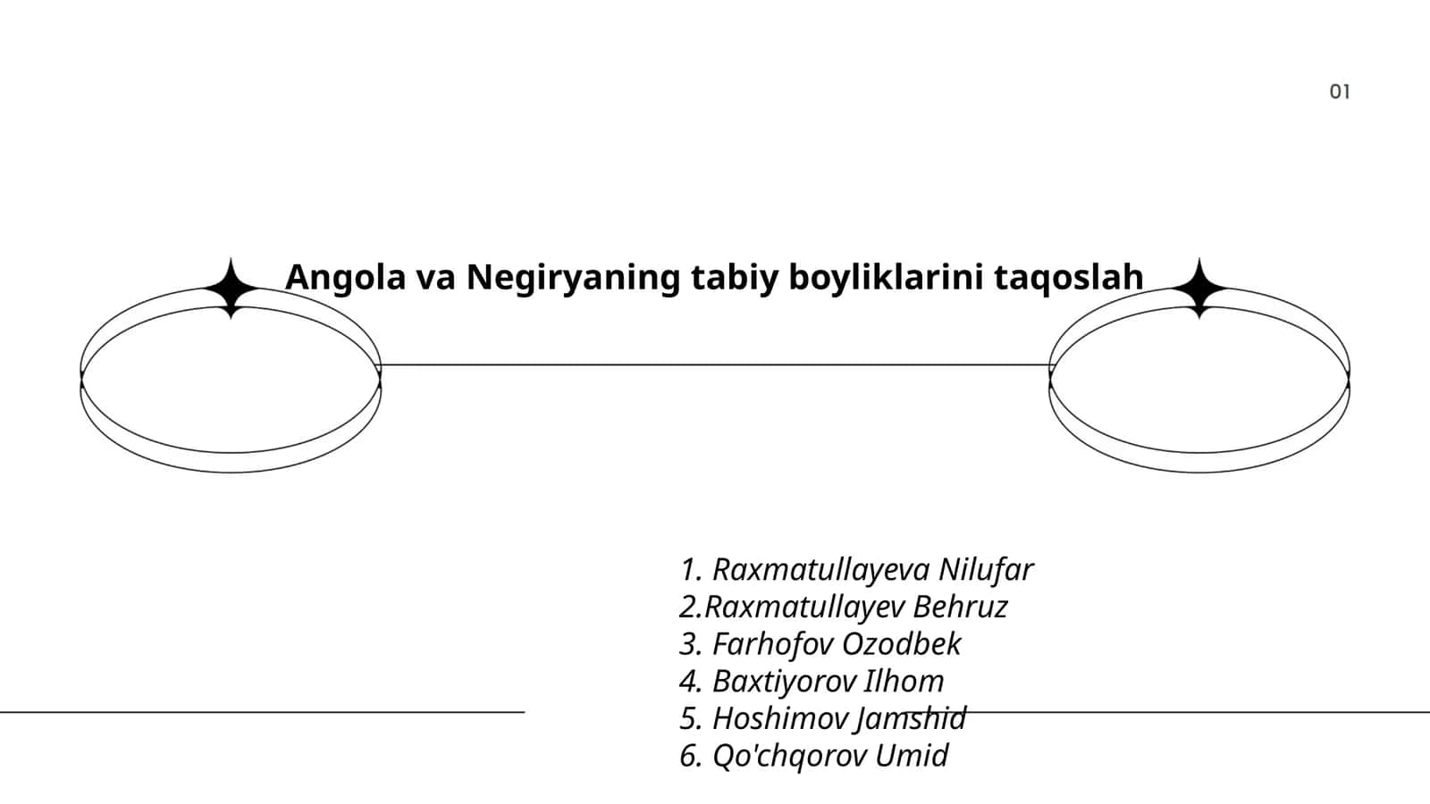 Angola va Negiryaning tabiy boyliklarini taqoslah