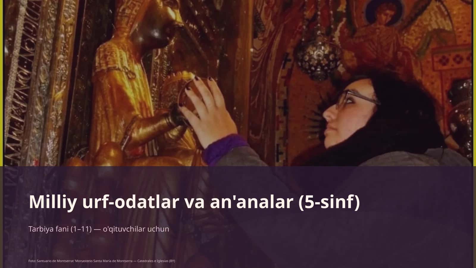 Milliy urf-odatlar va an'analar (5-sinf)