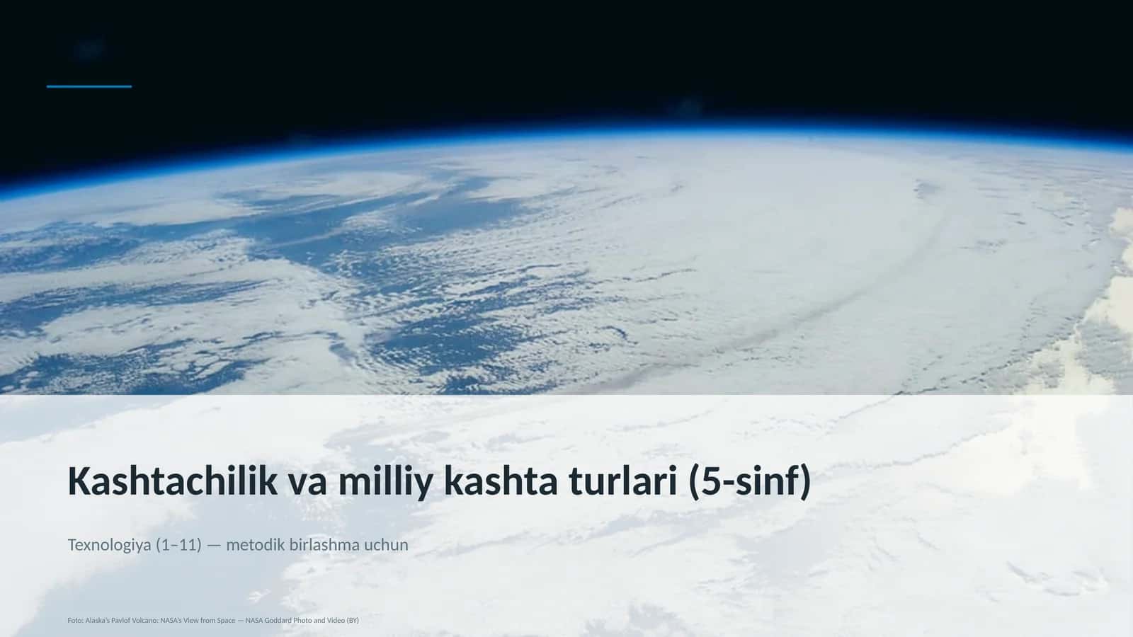 Kashtachilik va milliy kashta turlari (5-sinf)