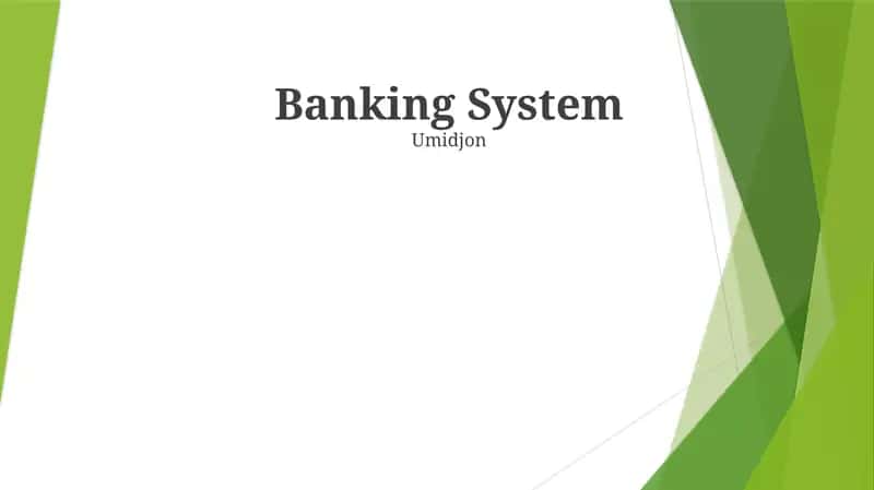 Banking System