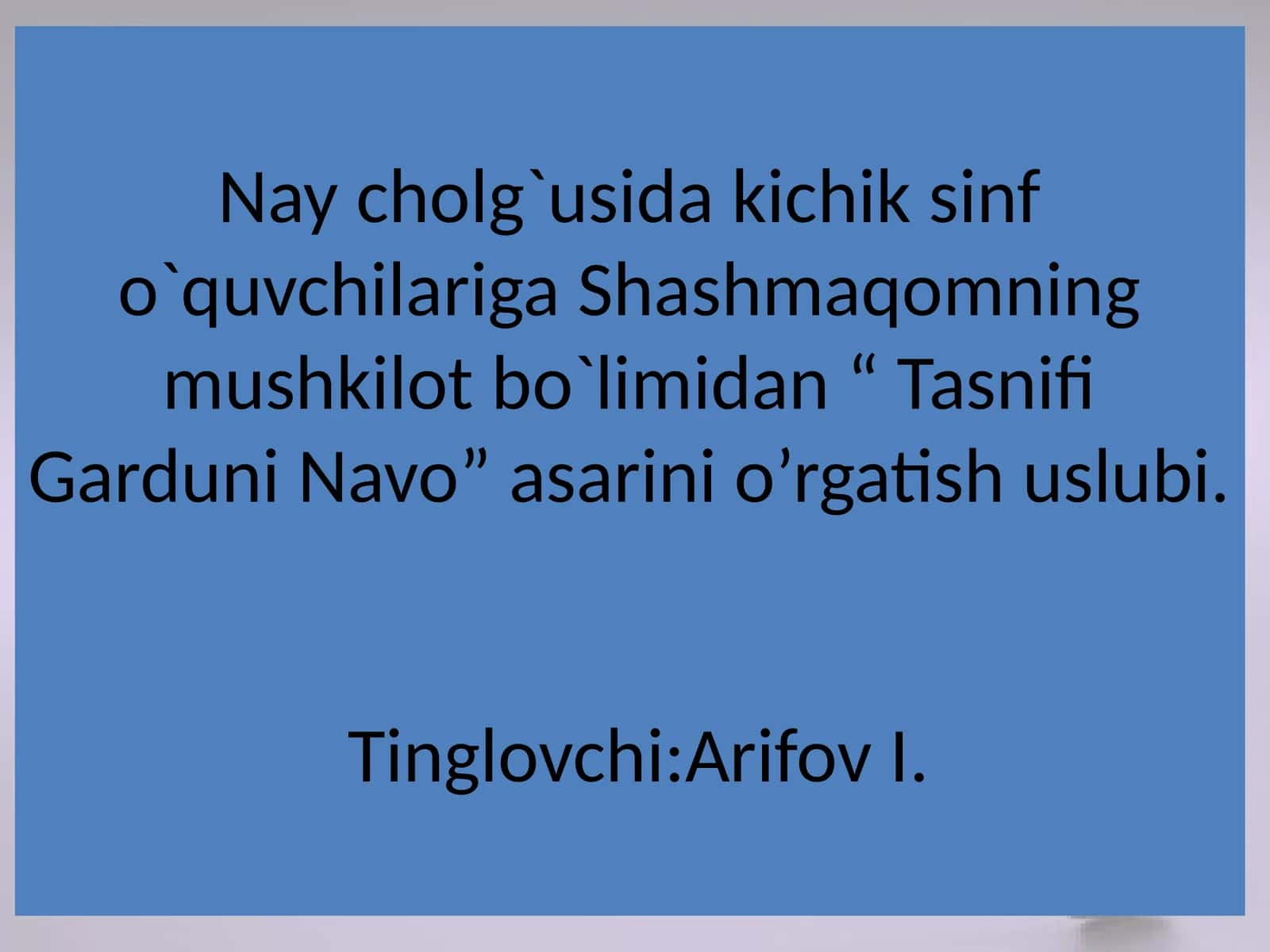 Tasnifi Garduni Navo