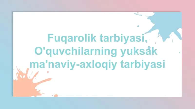 Fuqaroliktarbiyasi