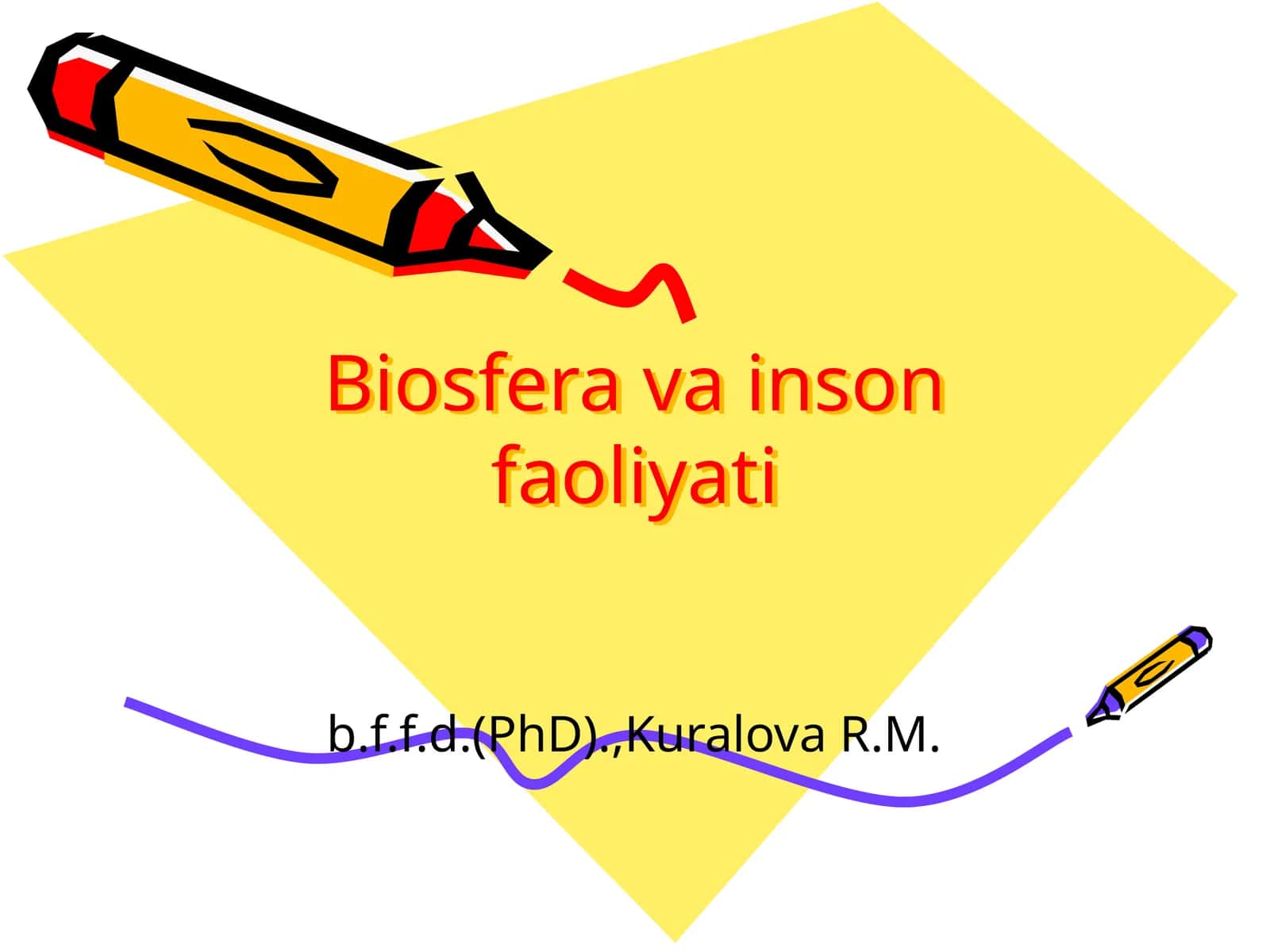 Biosfera va inson faoliyati