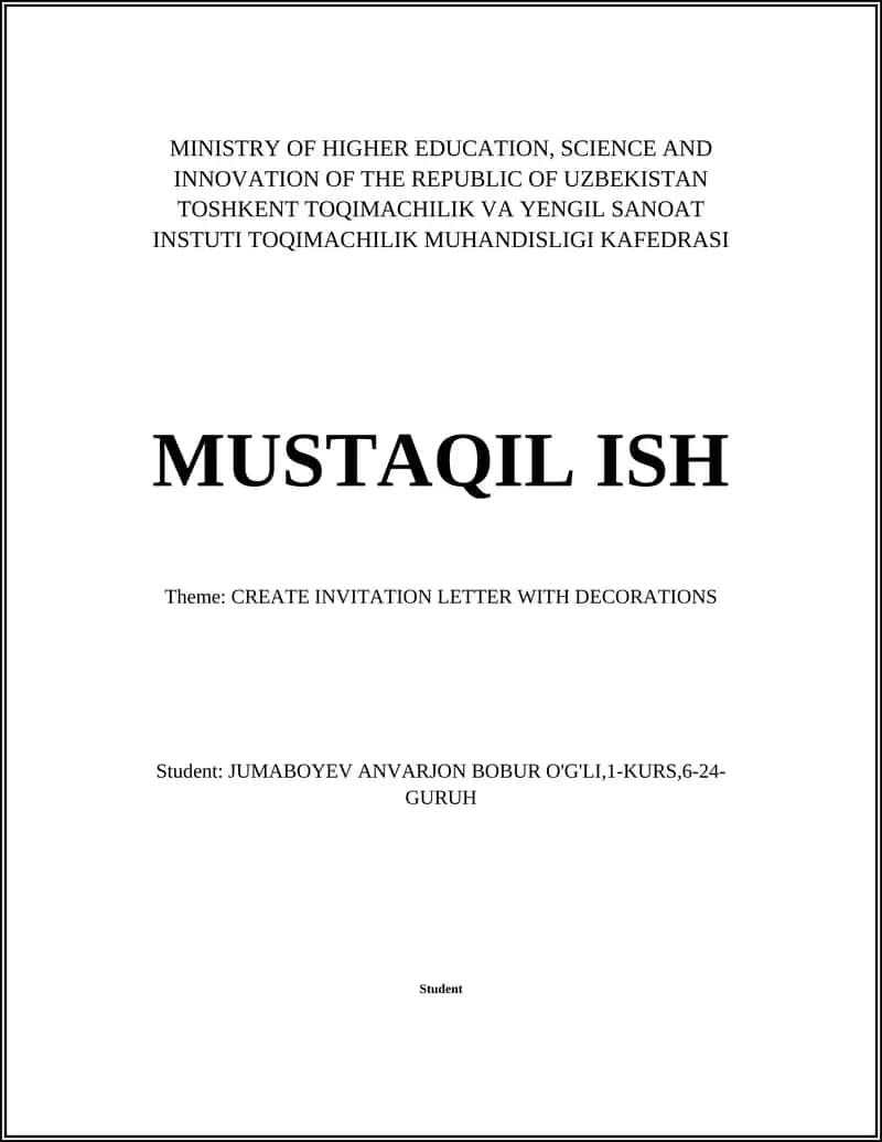 Introduction to Invitation Letter Design