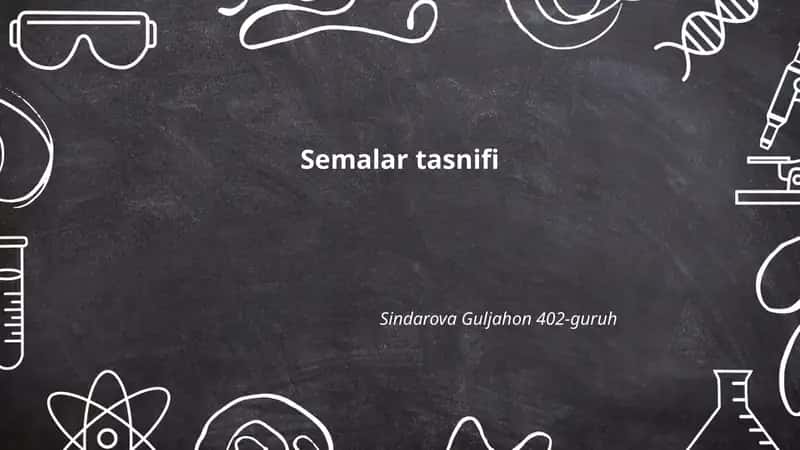 Semalar tasnifi