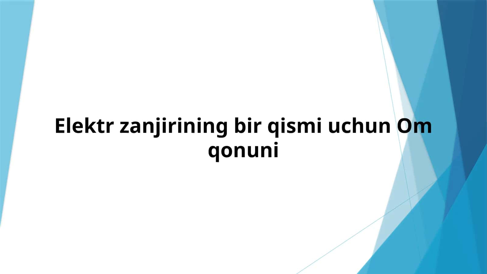Om qonuni