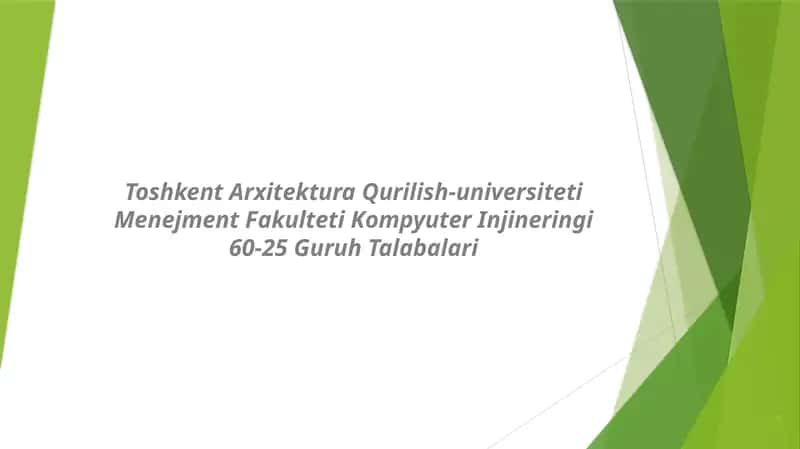 Mavzu: Oʻzbek tilining mavqei va nufozi