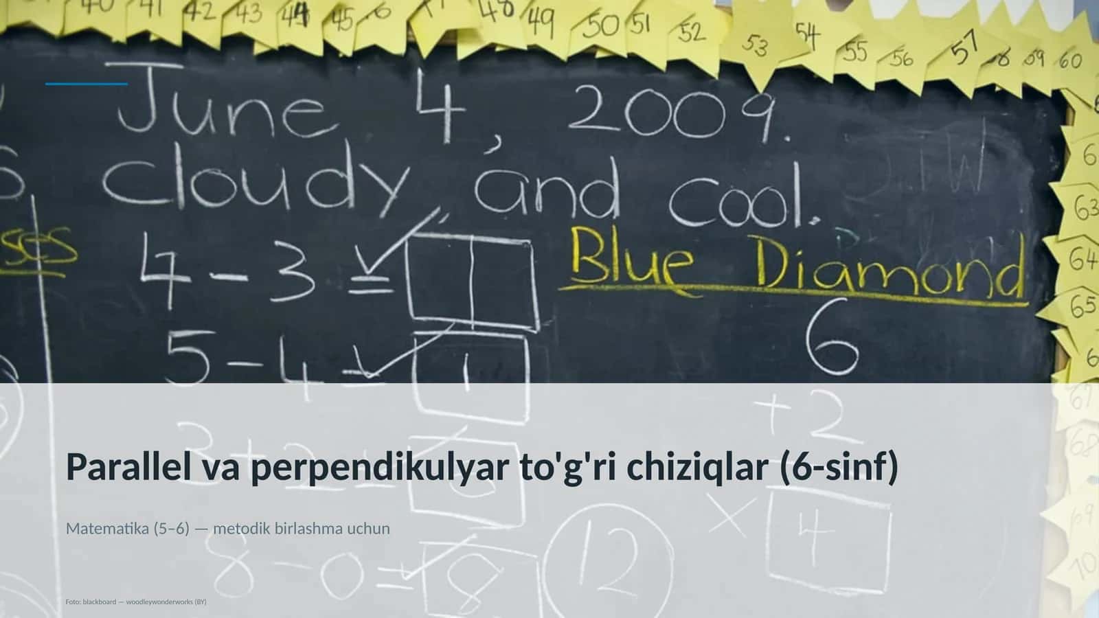 Parallel va perpendikulyar to'g'ri chiziqlar (6-sinf)