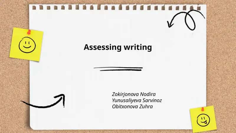 Assessing writing